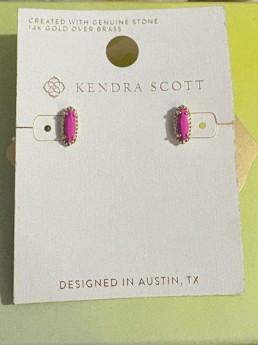 Kendra Scott Gold Tone Round Stud Earrings